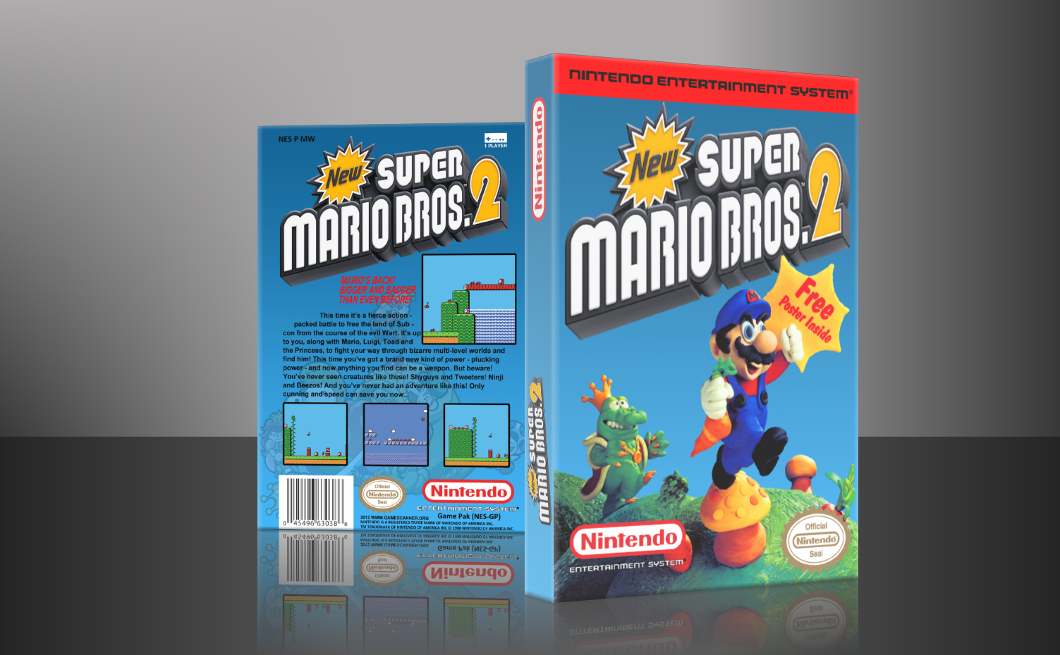 Super Mario Bros 2 box cover