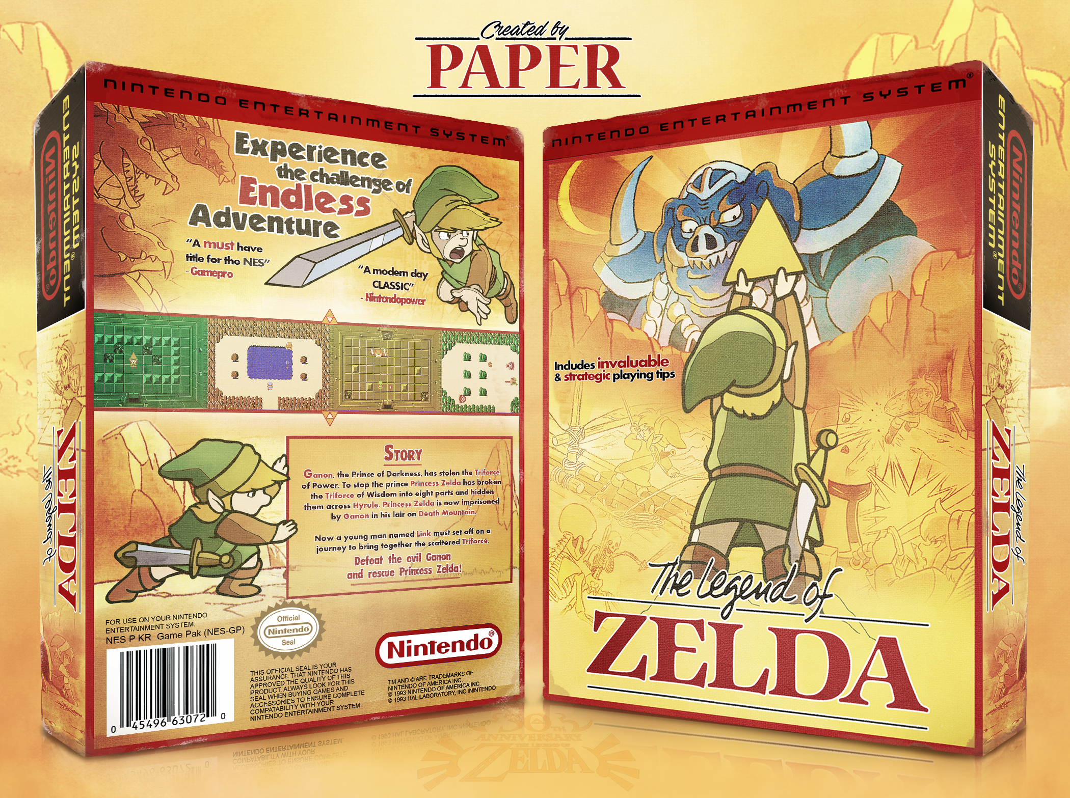 The Legend Of Zelda box cover