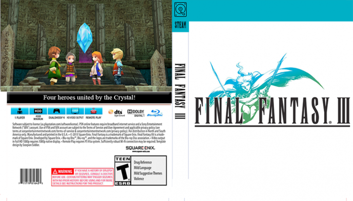 Final Fantasy III ( Japan 3 ) box art cover