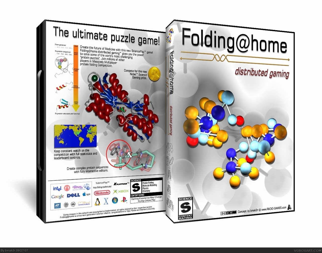 Folding@home distributed gaming box cover