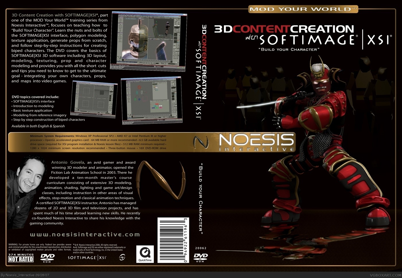 Noesis Interactive - 3D Content Creation with XSI box cover