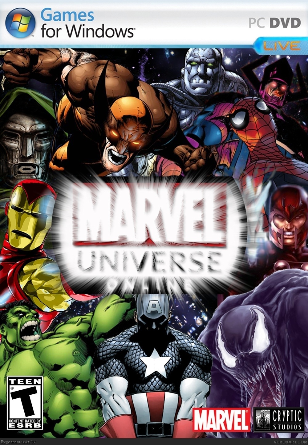 Marvel Universe Online box cover
