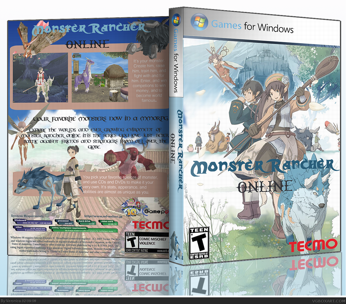 Monster Rancher Online box cover