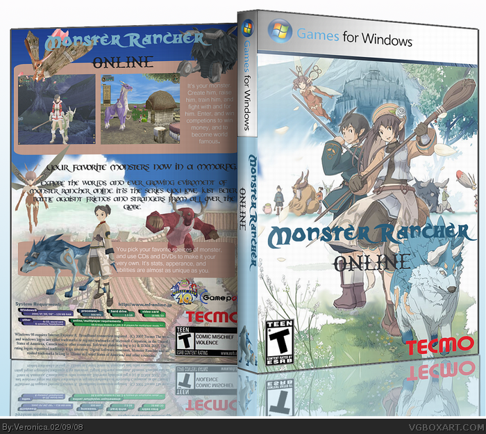 Monster Rancher Online box art cover