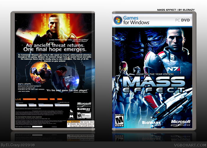 Mass Effect: Game of the Year Edition box art cover