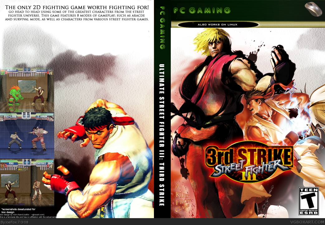 Street Fighter III: Third Strike box cover