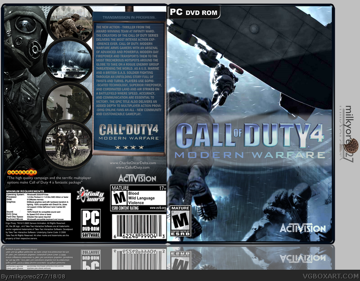 Call of Duty 4: Modern Warfare box art cover