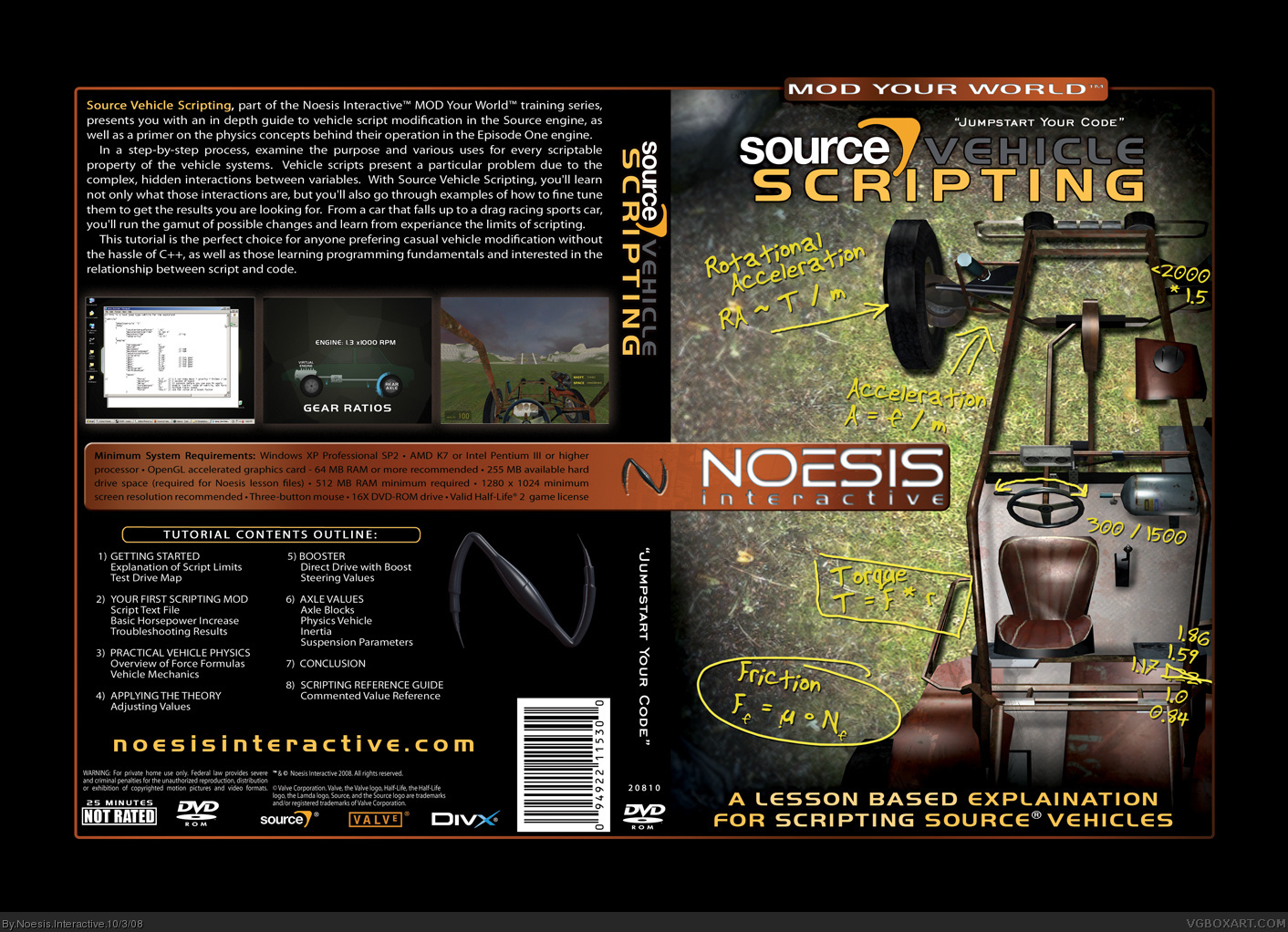 Noesis Interactive DVD - Source Vehicle Scripting box cover