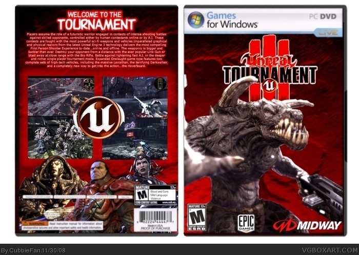 Unreal Tournament 3 box art cover