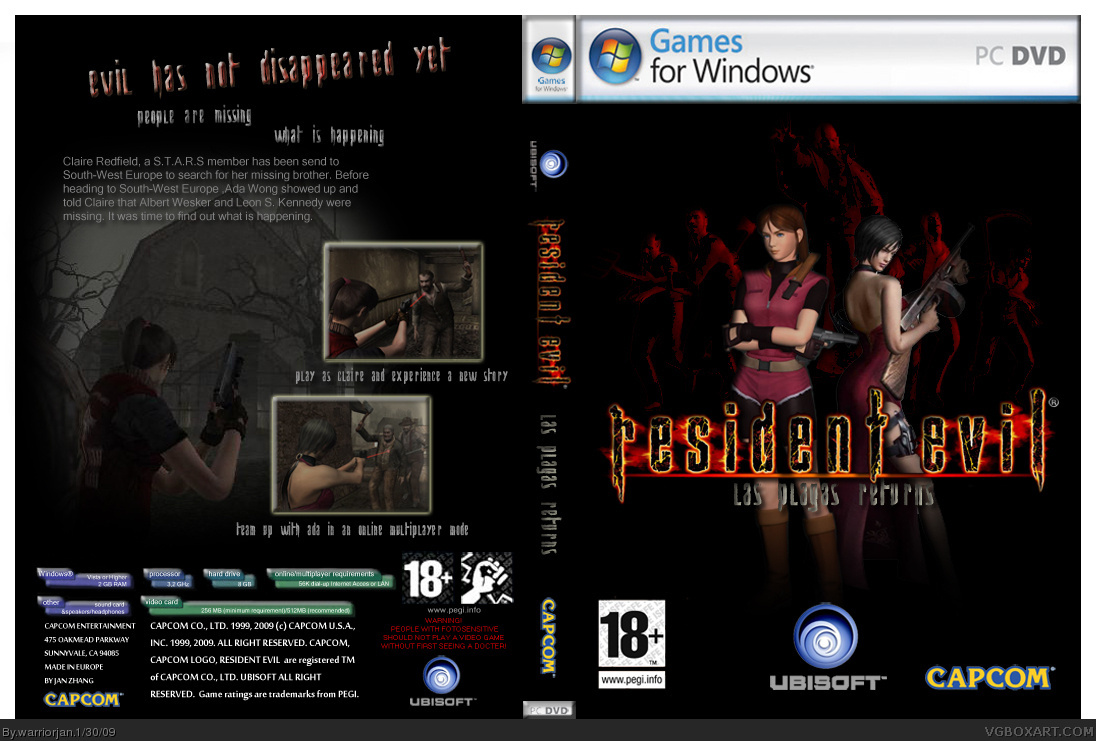Resident Evil Las - Plagas returns box cover