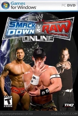WWE Smackdown vs Raw Online box cover