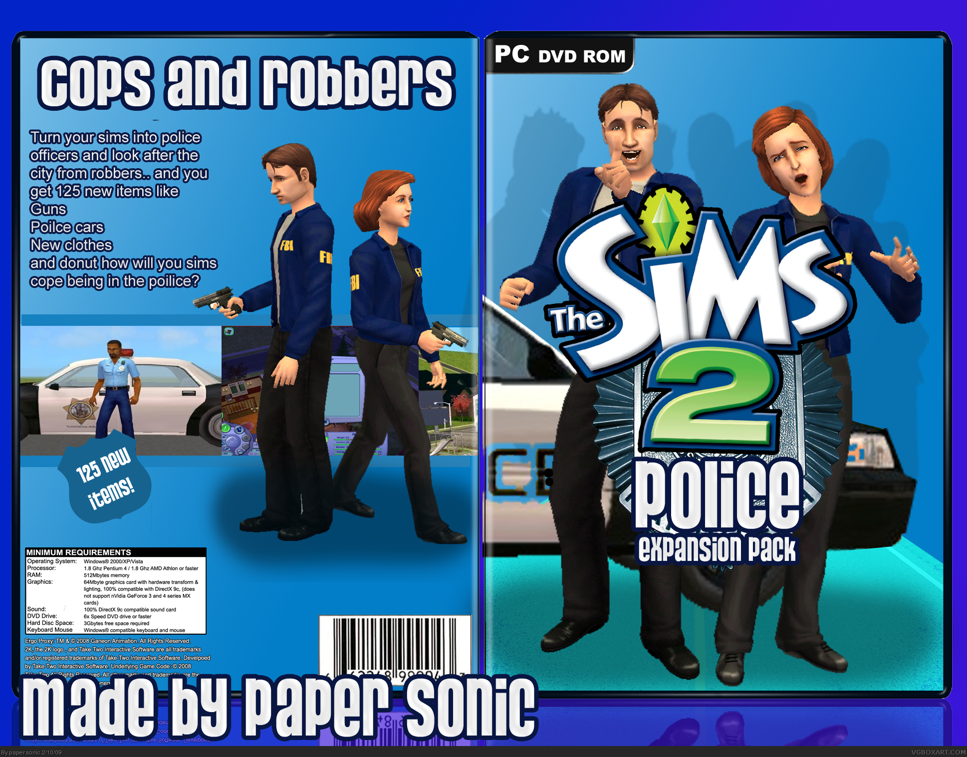 Sims 2 Police! box cover