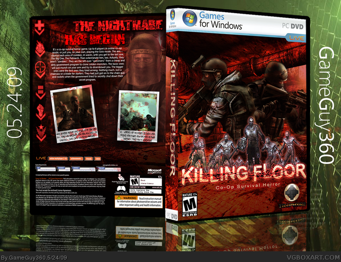 Killing Floor Pc Box Art Cover By Gameguy360