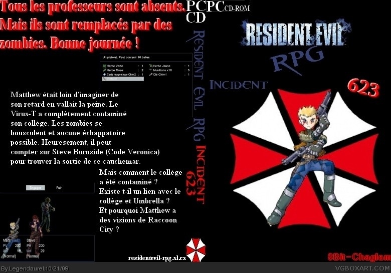 Resident Evil RPG Incident 623 box cover