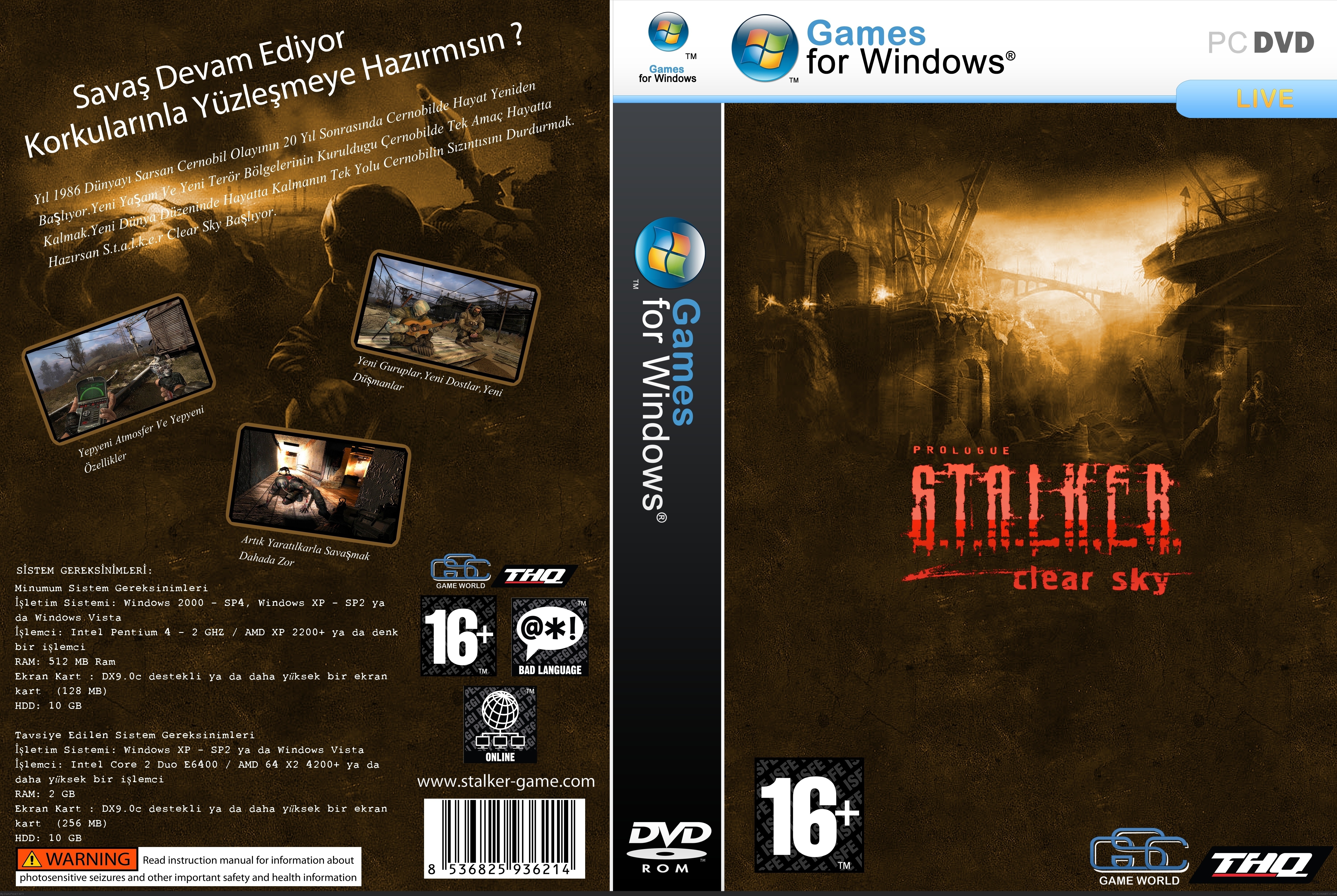 Stalker - Clear Sky (Dark Frost) (Custom) box cover
