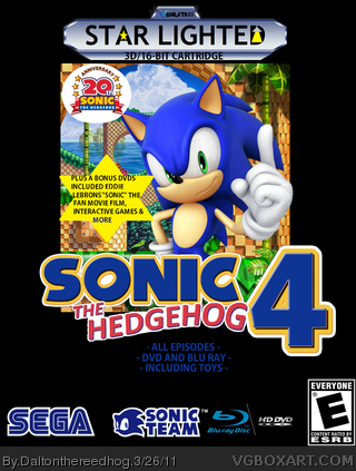 sonic the hedgehog 4 box art cover
