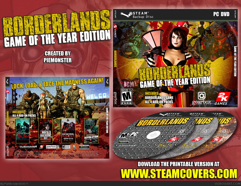 Borderlands Game of the Year Edition box cover