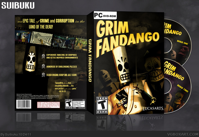 Grim Fandango box art cover