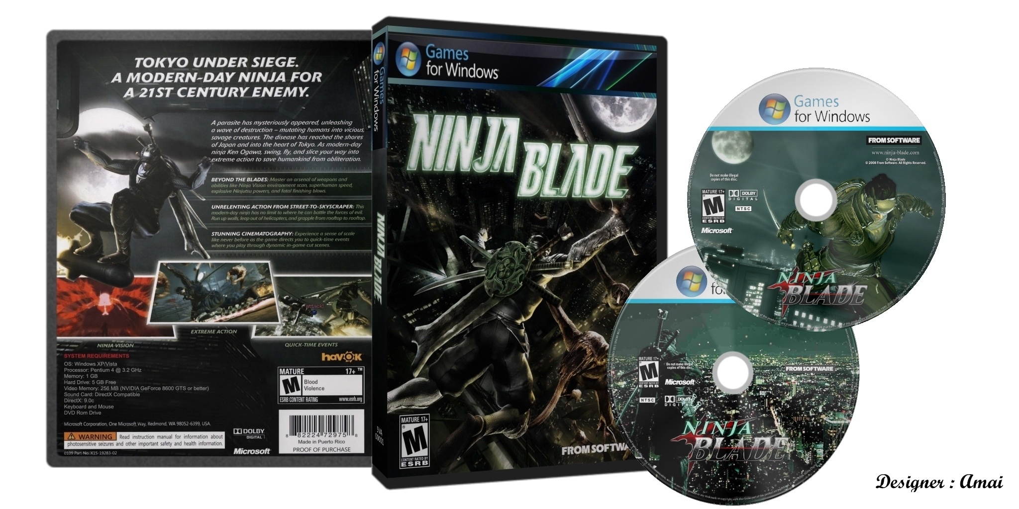 Ninja Blade box cover