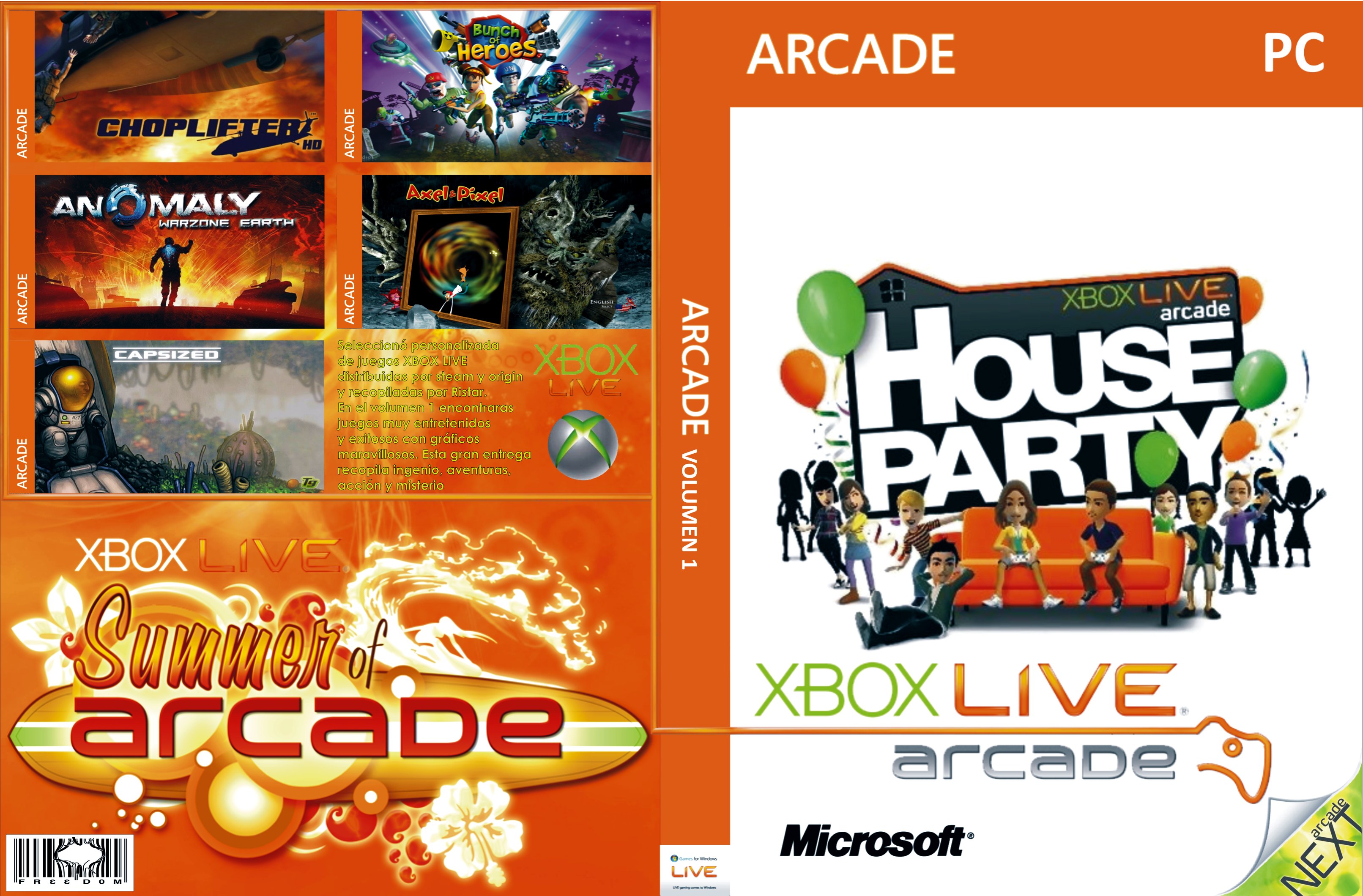 Xbox Live Arcade Vol. 1.1 Cover Box box cover