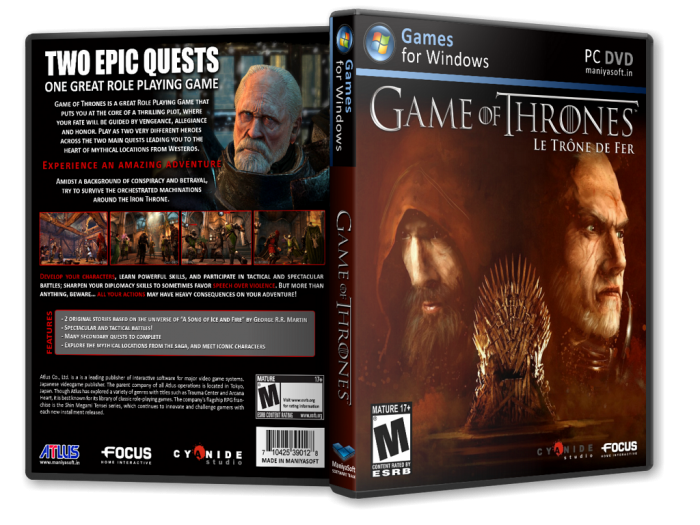 Game of Thrones box art cover