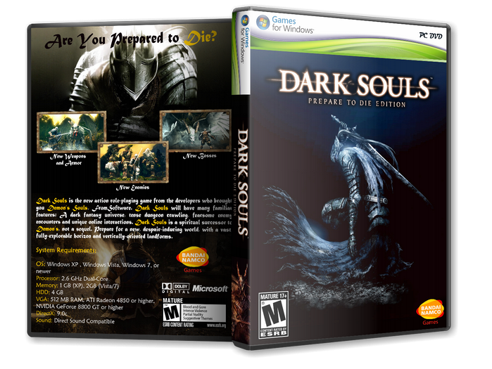Dark Souls Prepared To Die Edition box cover