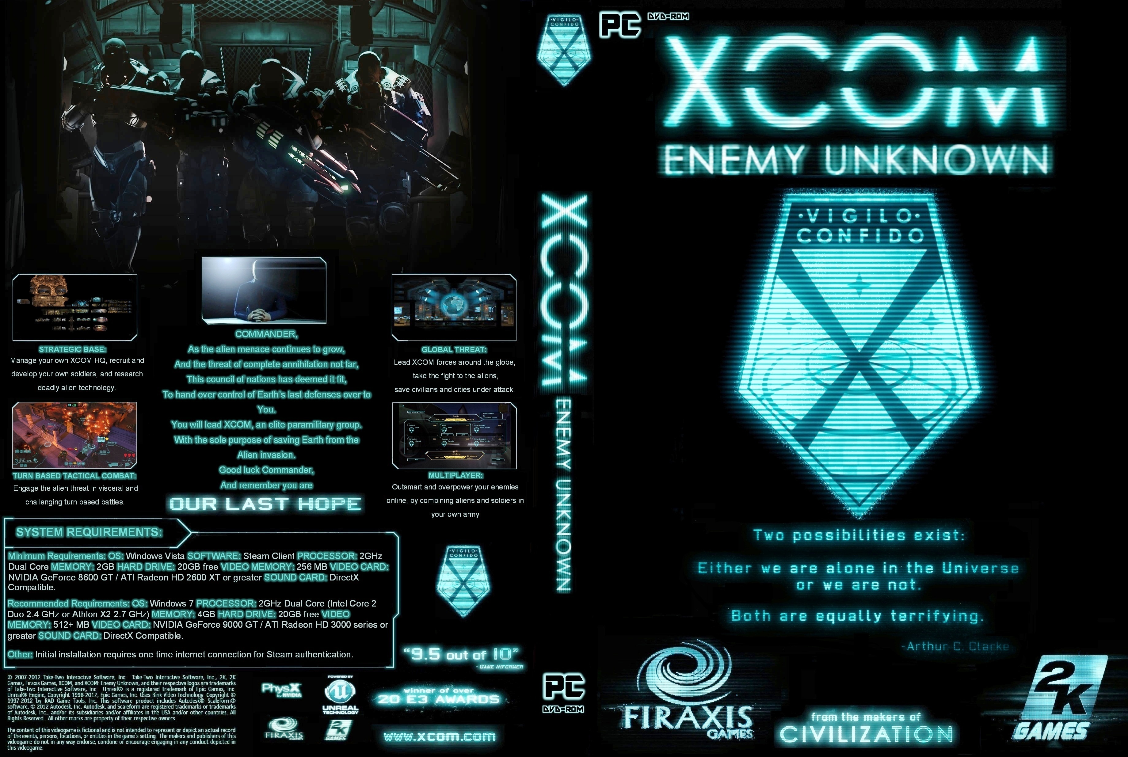 Xcom Enemy Unknown box cover