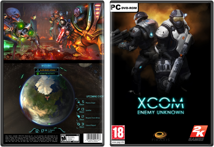 XCOM Enemy Unknown box art cover