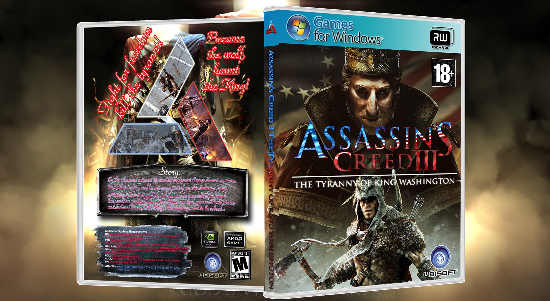 Assassin's Creed 3 The Tyranny Of King Washin box cover