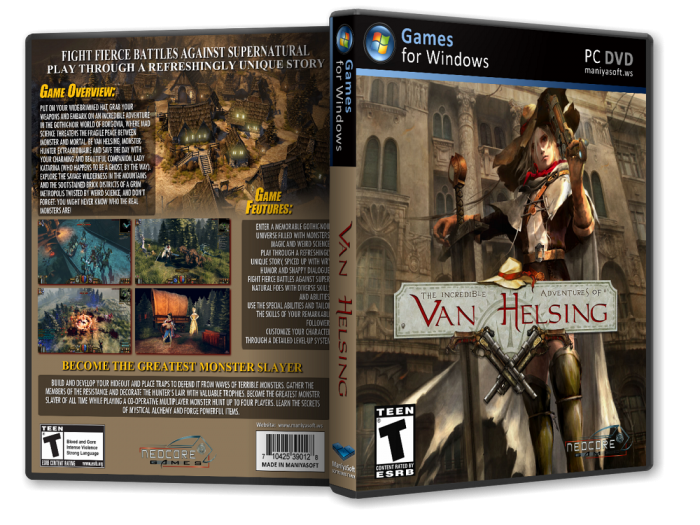 The Incredible Adventures of Van Helsing box art cover