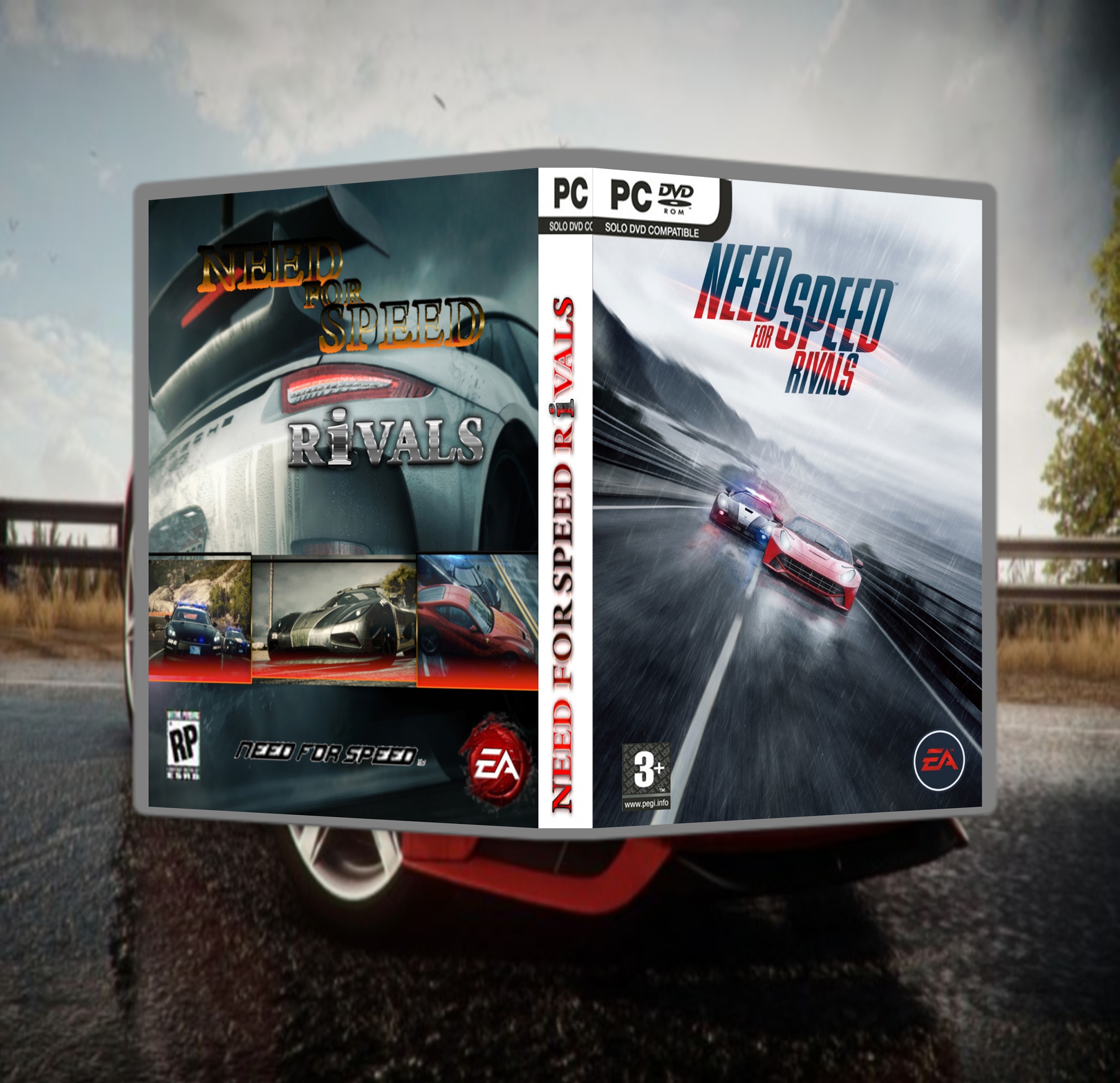 NEED FOR SPEED RIVALS- box cover