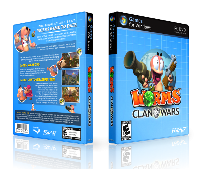Worms Clan Wars box art cover