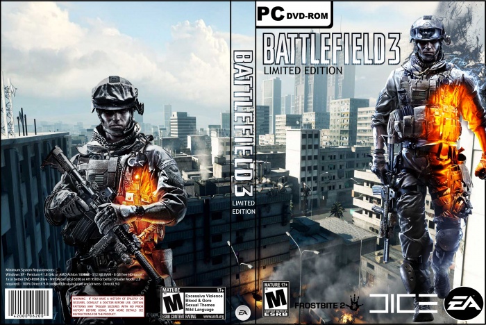 Battlefield 3 "Limited Edition" box art cover