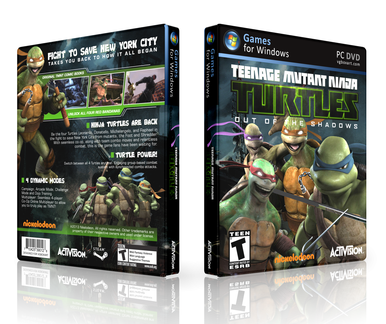 TMNT: Out of the Shadow box cover