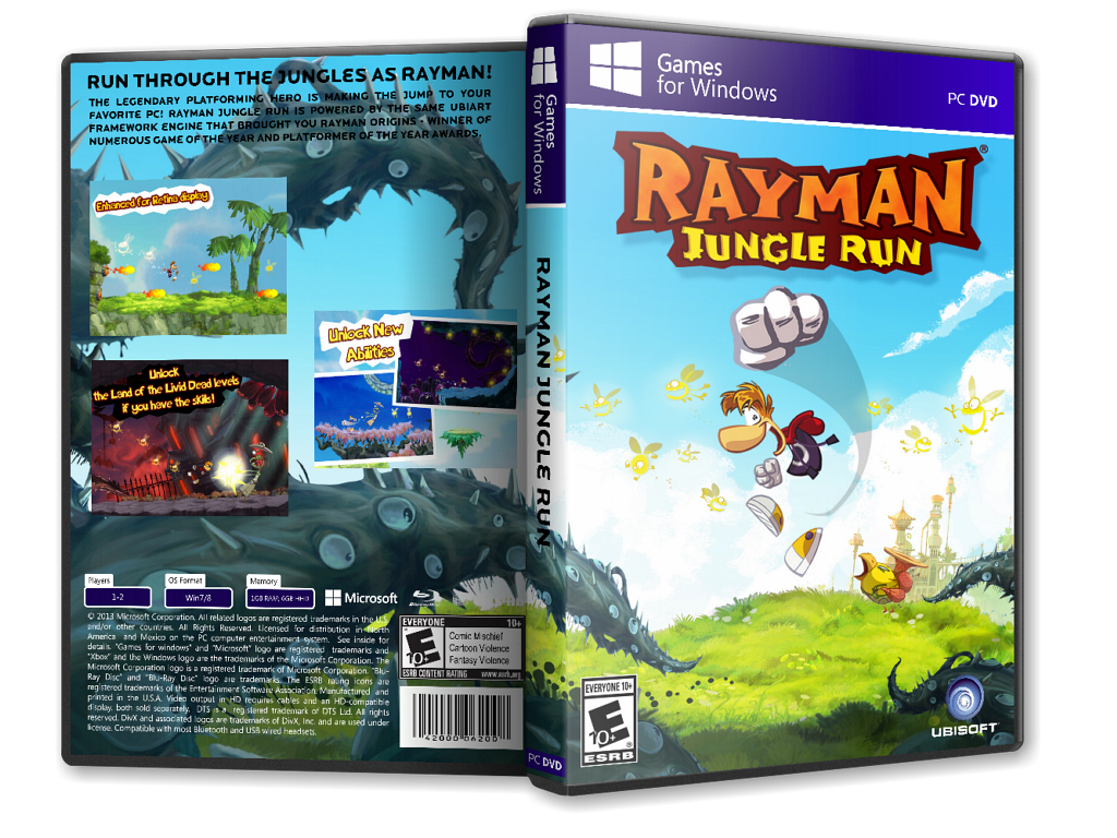 Rayman Jungle Run box cover