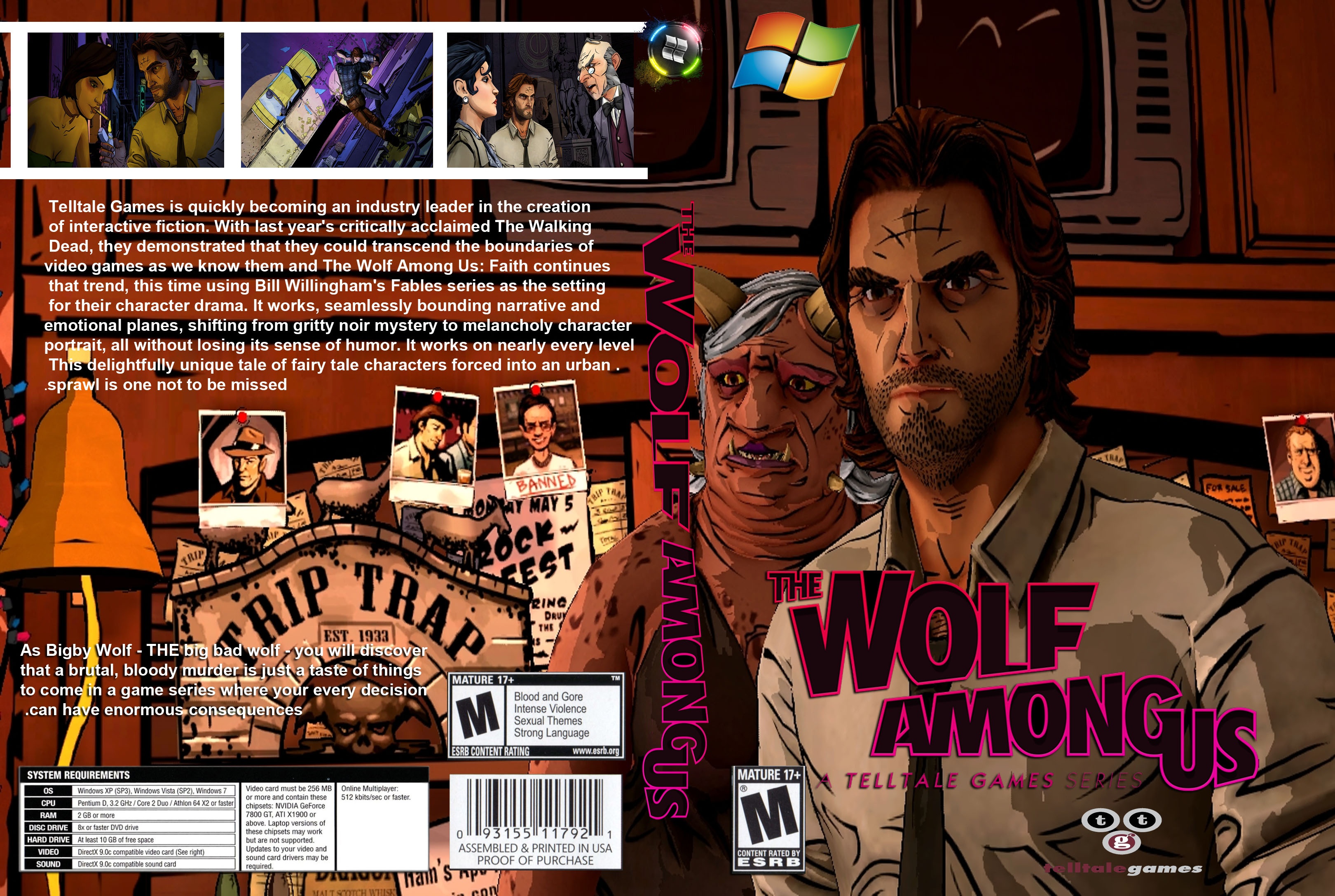 The Wolf Among Us episode 1 box cover