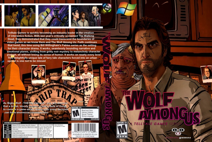 The Wolf Among Us episode 1 box art cover
