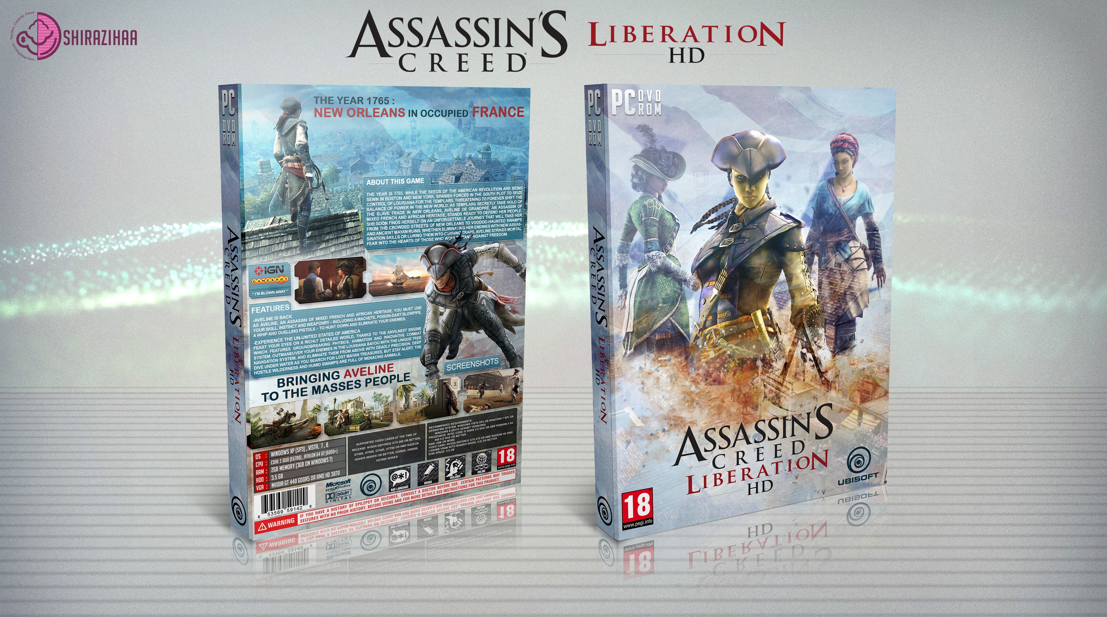 Assassins Creed: Liberation HD box cover