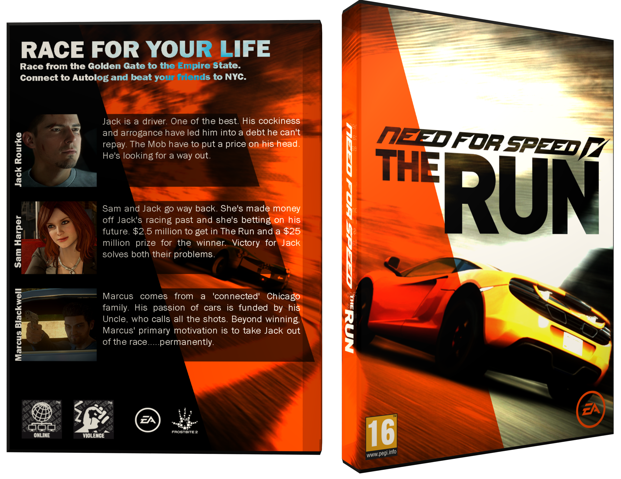 Need For Speed : The Run box cover