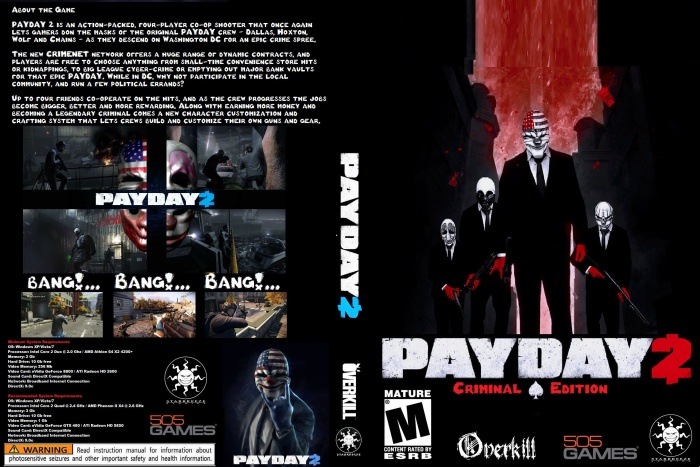 PAYDAY 2 Criminal Edition box art cover