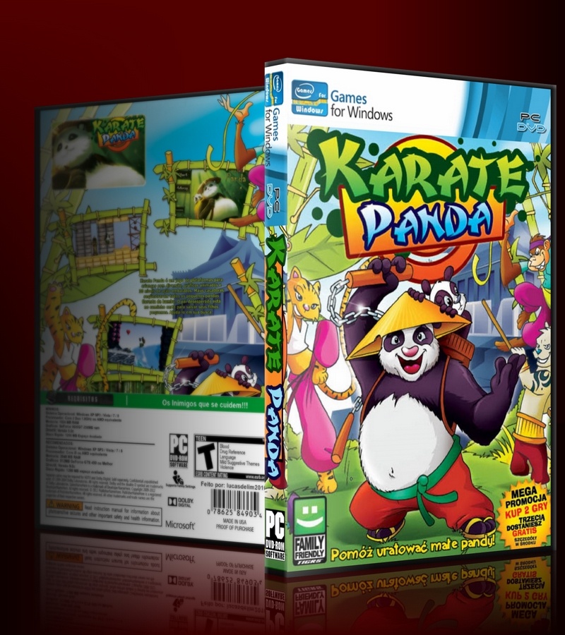 Karate Panda box cover