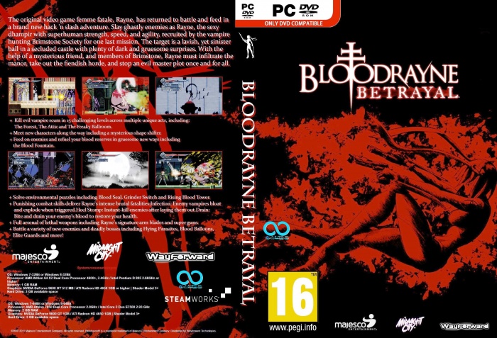Bloodrayne Betrayal box art cover