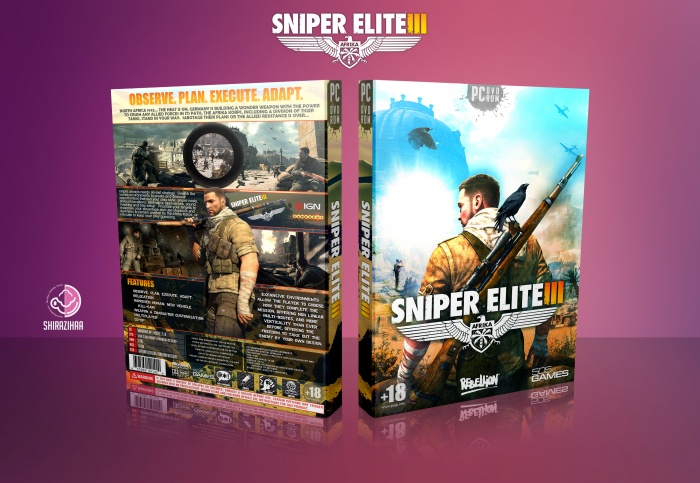 Sniper Elite 3 box art cover