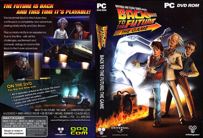 Back To The Future The Game box art cover