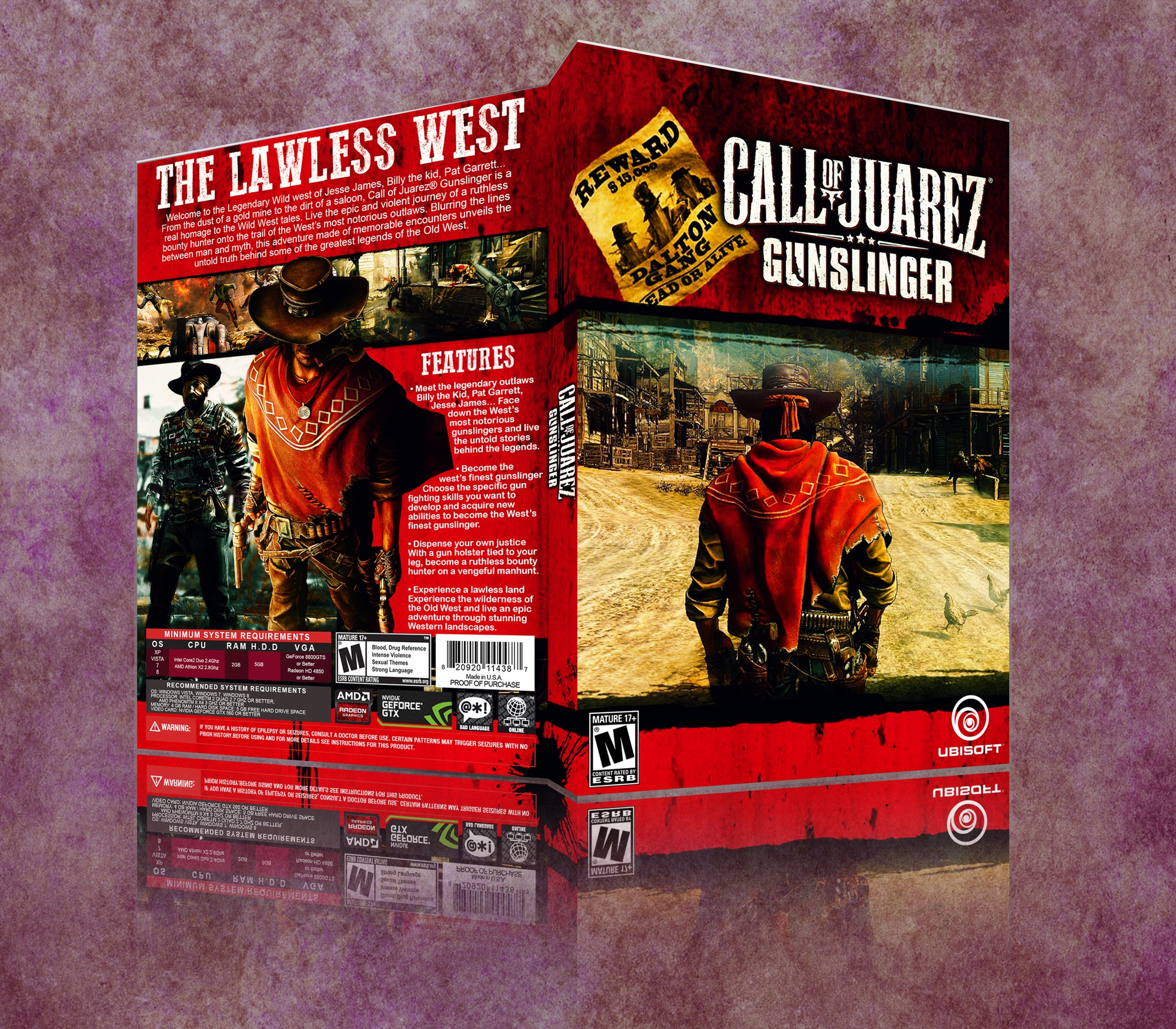 Call of Juarez Gunslinger box cover