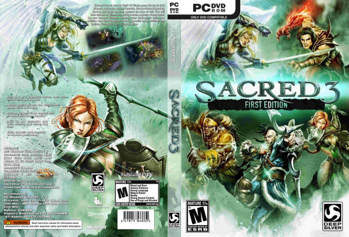 Sacred 3 box art cover