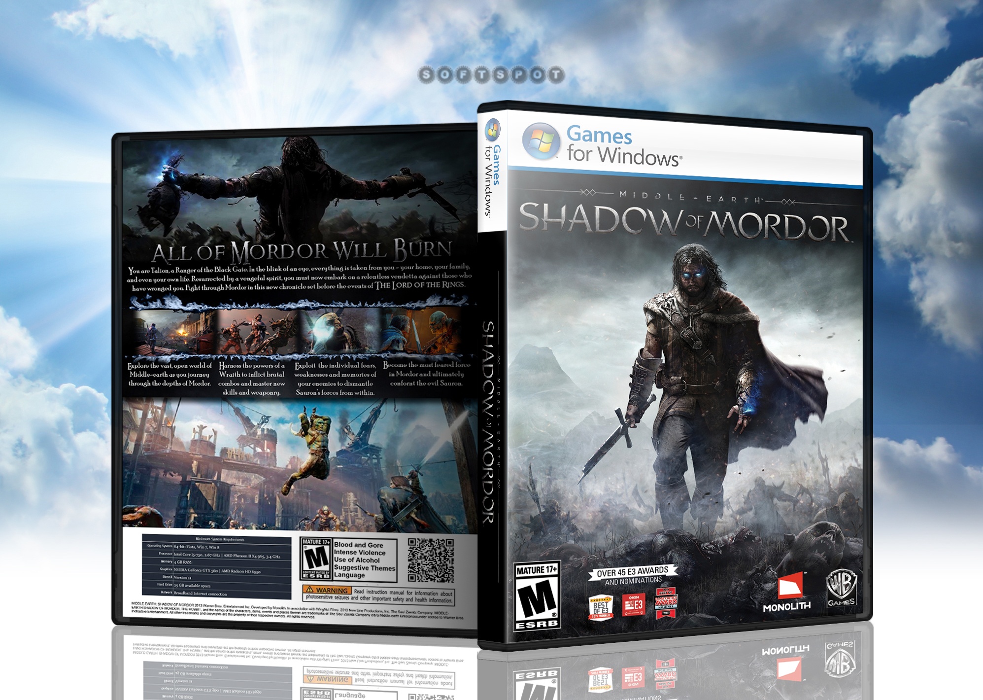 middle-earth: shadow of mordor box cover