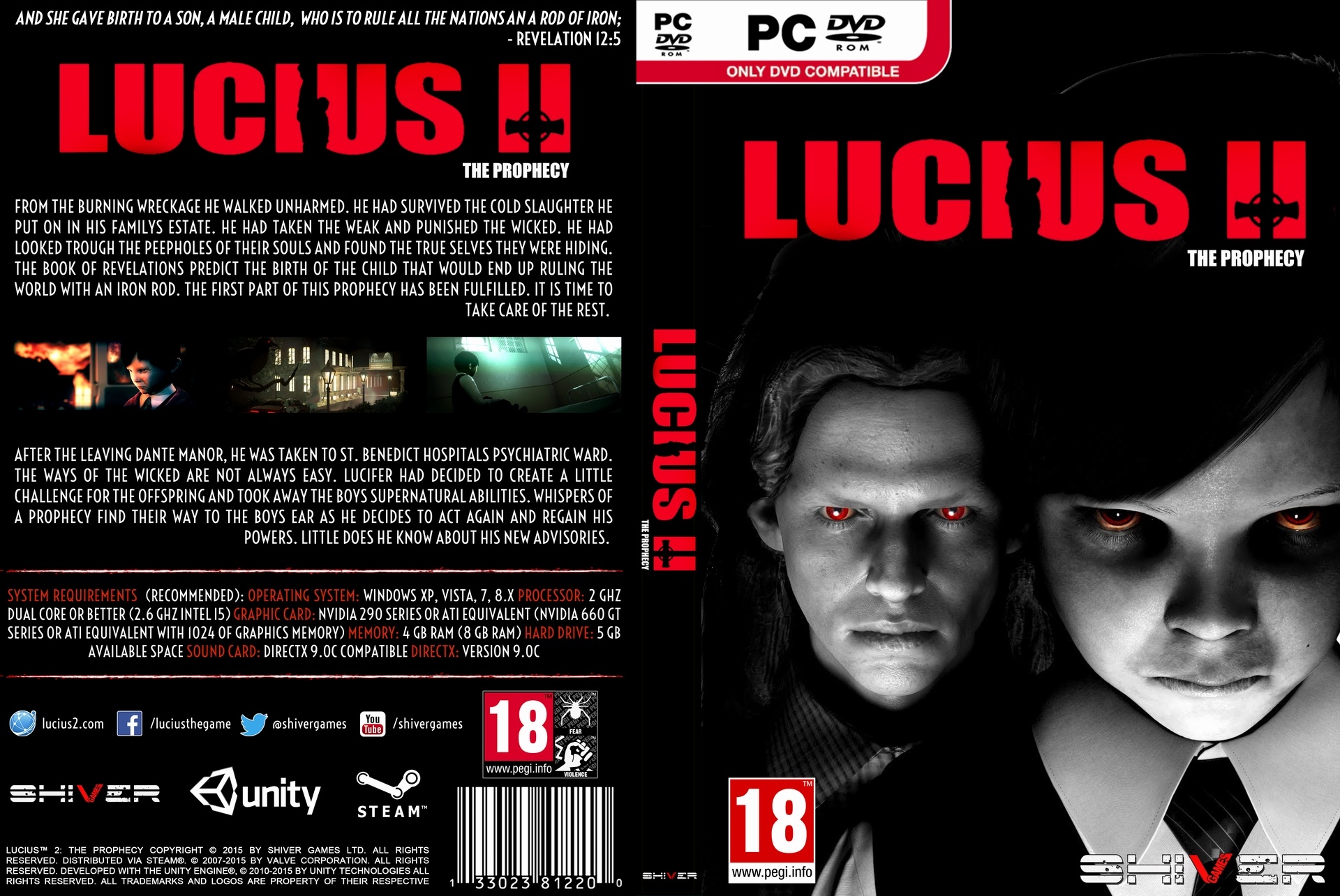 Lucius 2: The Prophecy box cover