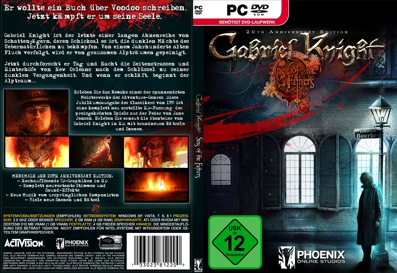 Gabriel Knight: Sins of the Fathers HD box cover