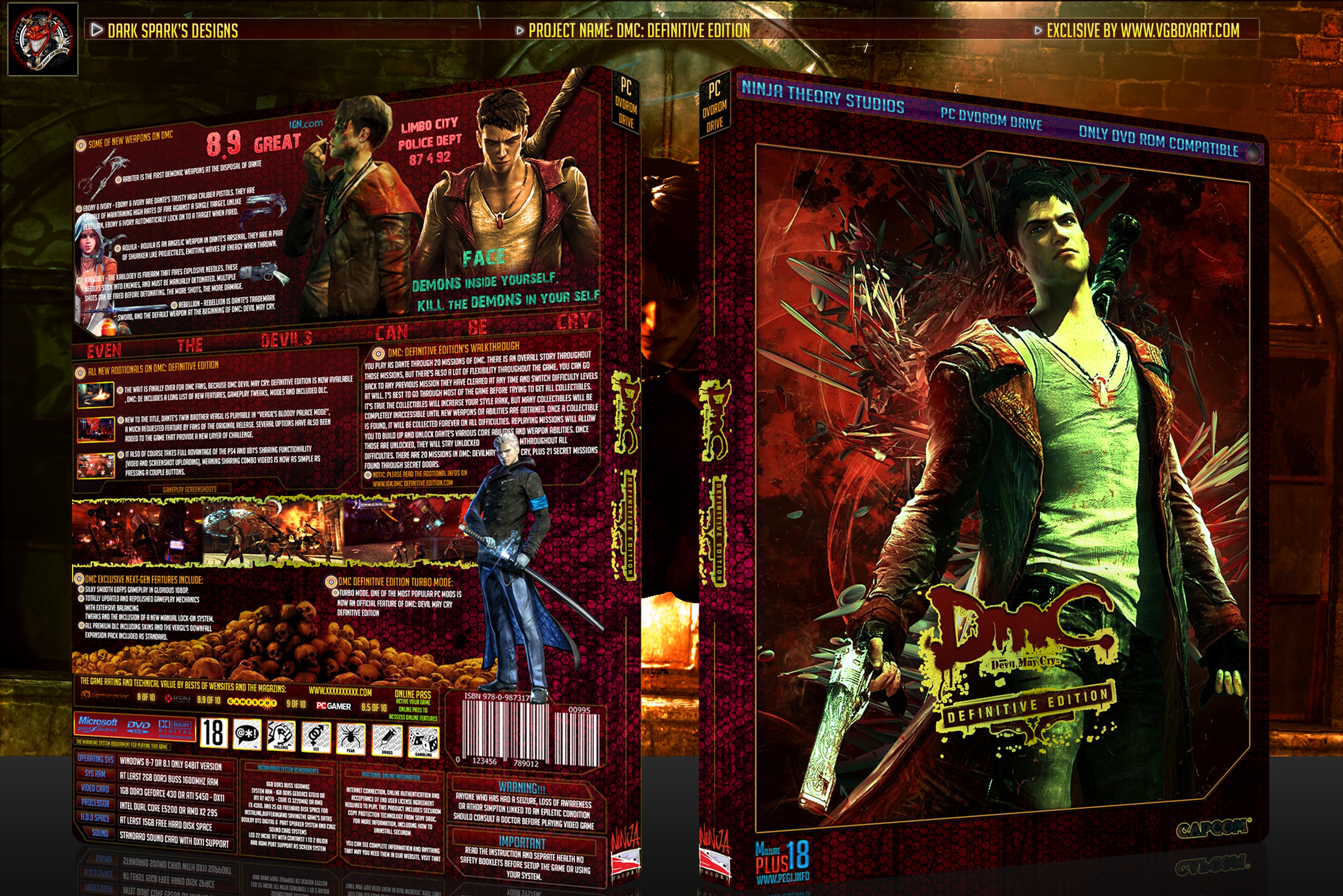 DMC: Devil May Cry - Definitive Edition box cover